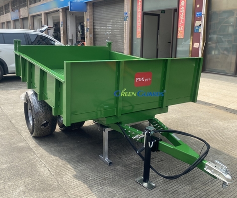 OEM 3-10 тонн гидравлический сельскохозяйственный самосвальный прицеп с приводом от вала отбора мощности, грузоподъемность 210*160*30 см, с комплектом шин